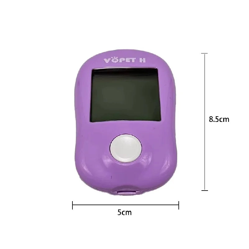 Pet Blood Glucose Meter – Professional Blood Glucose Monitoring System for Diabetic Dogs & Cats Diabetes Management