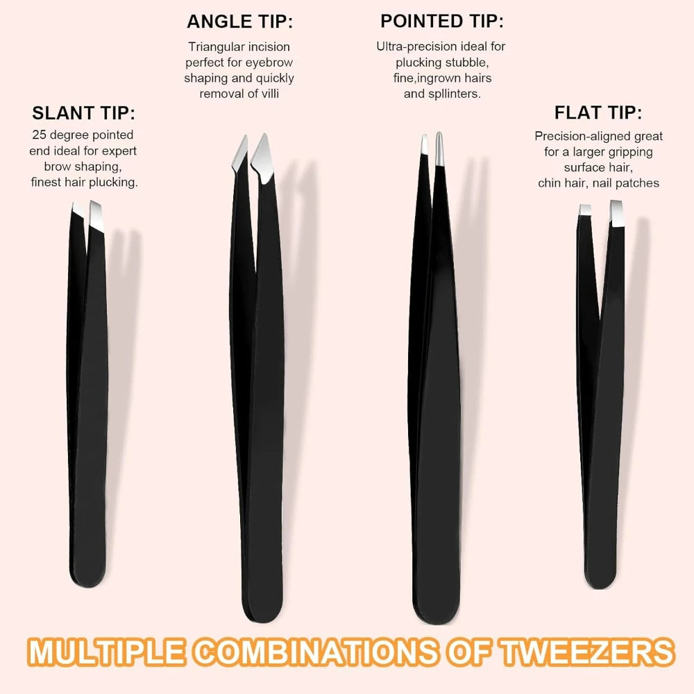 7-9 Piece Precision Manicure Nail Clipper Set — Stainless Steel in Leather Case