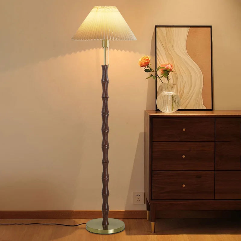 Pleated Shade Lamp – Retro Floor & Table Options
