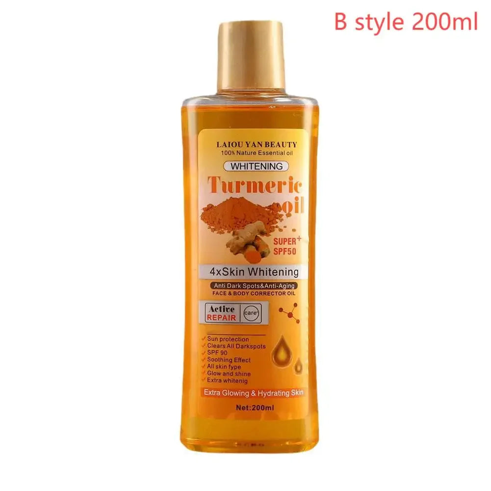Turmeric Essential Oil — Brightening Facial & Body Massage Oil for Smooth, Glowing Skin
