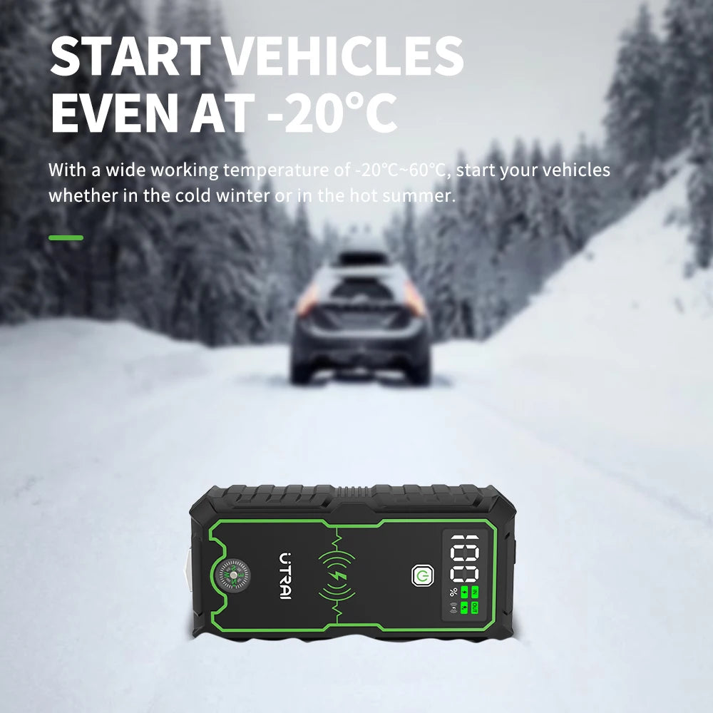 UTRAI 4000A Jump Starter — Portable 12V Car Battery Booster & Power Bank