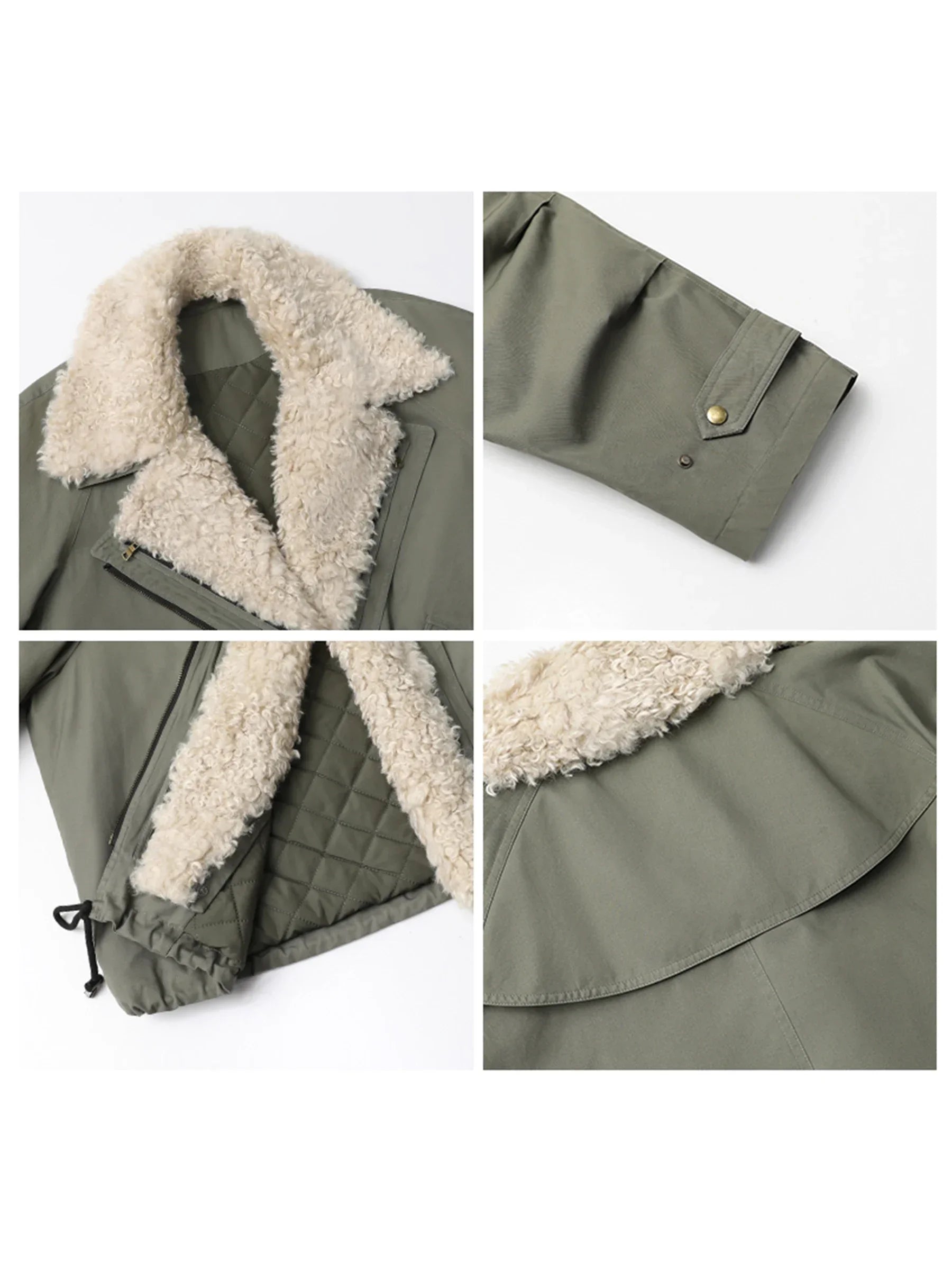 Women's Retro Motorcycle Cotton Overcoat – Loose Thick Streetwear Jacket