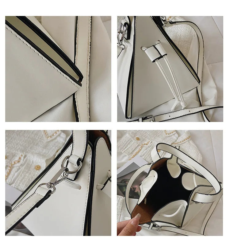 Luxury Triangle Designer Crossbody Shoulder Bag – High Quality Leather Hobo Handbag for Women