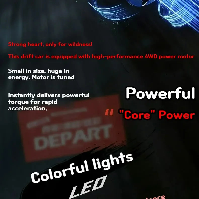 1:24 Scale 4WD RC Drift Car – High Speed Electric Racing Car for Kids & Adults