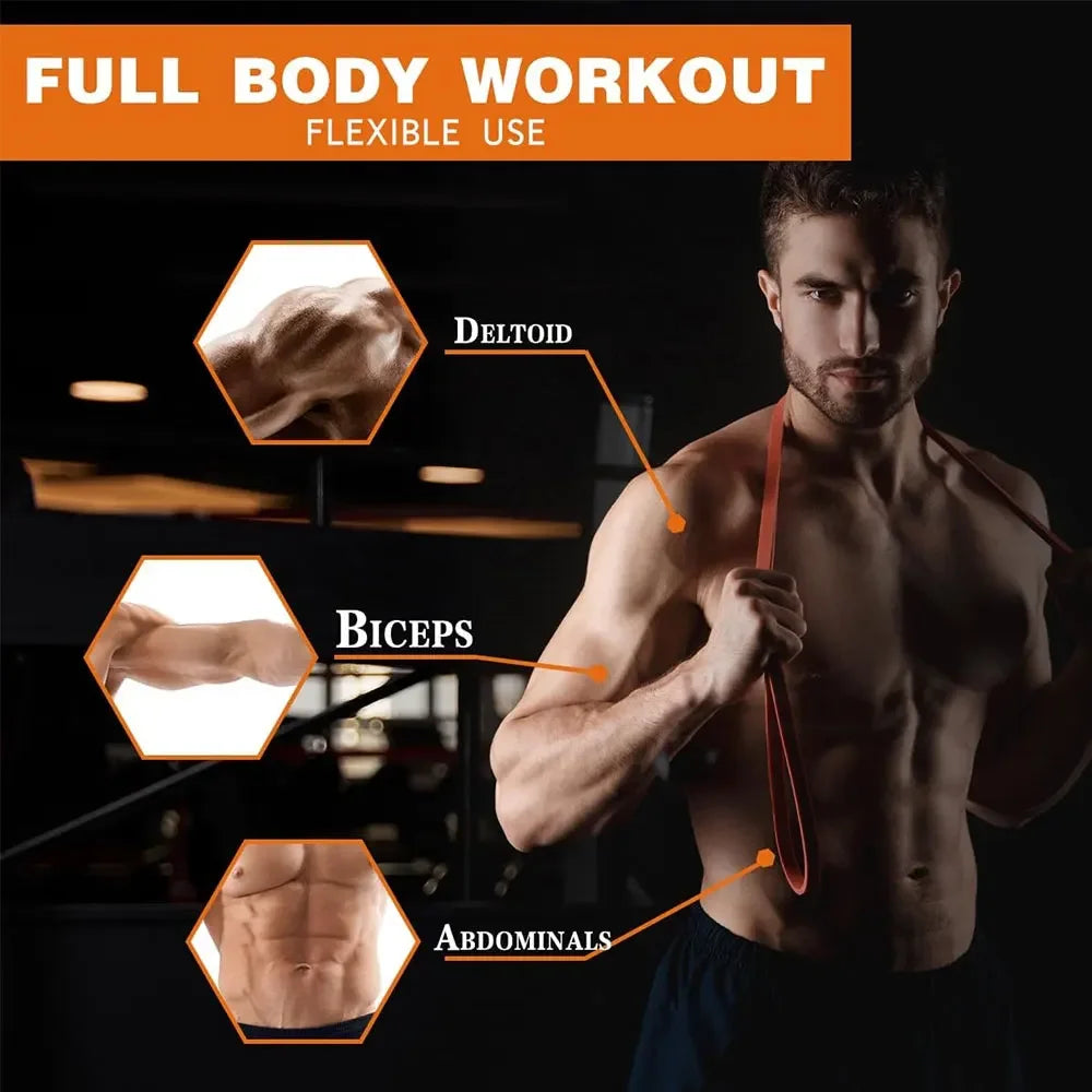 Resistance Bands Set — Pull Up Assistance for Home Fitness, Stretching & Strength Training