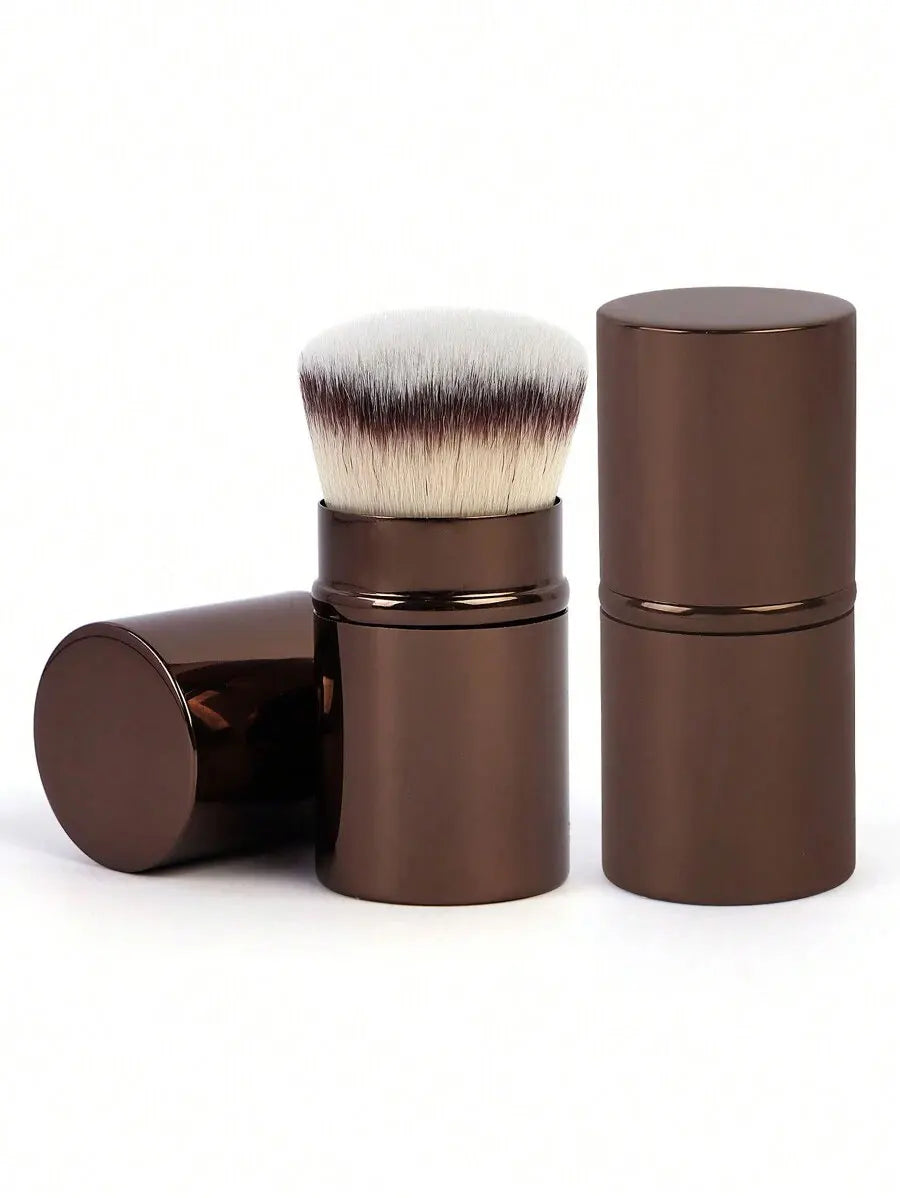 Retractable Professional Face Makeup Brush — Ultra-Soft Blush & Powder