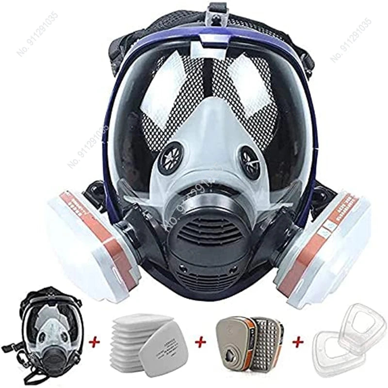 6800 Full Face Chemical Gas Mask Respirator