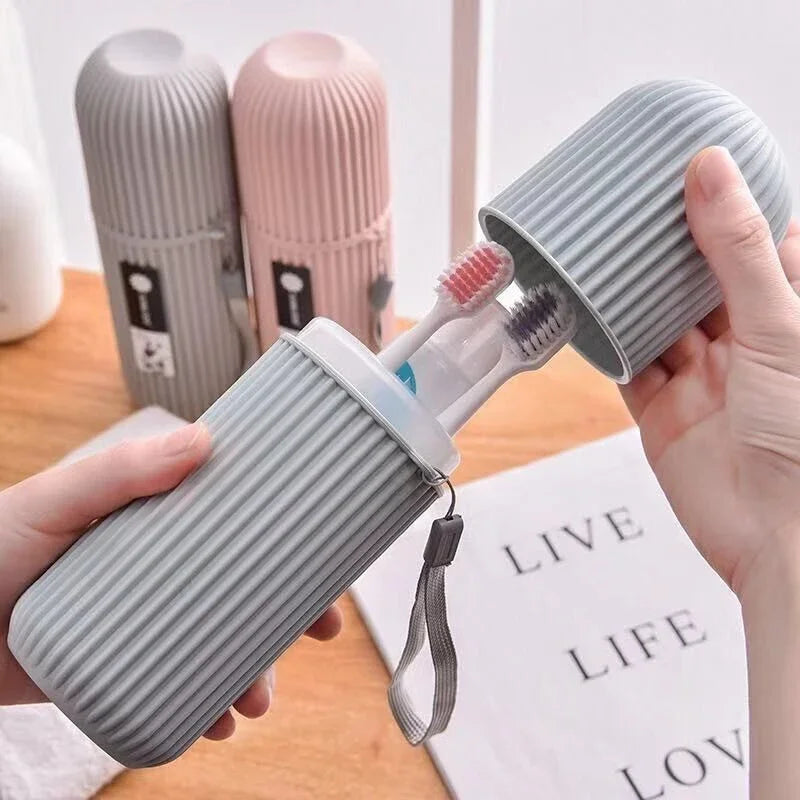 Portable Toothbrush & Toothpaste Travel Case — Hygienic Storage Box for Camping & Travel