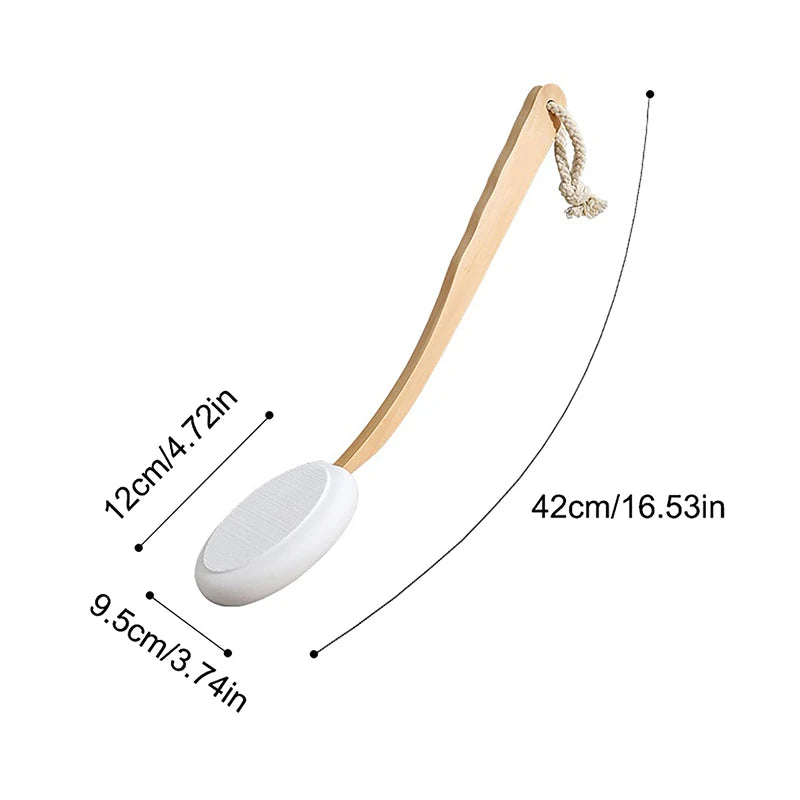 Long Handle Shower Body Brush Scrubber – Multi-Function Sunscreen Applicator & Cleaner Brush