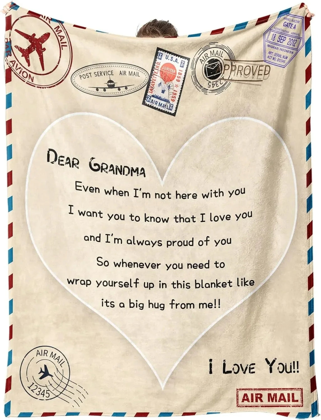 Family Gift Throw Blanket – Soft Warm Personalized Gift for Dad, Mom, Grandparents & Family