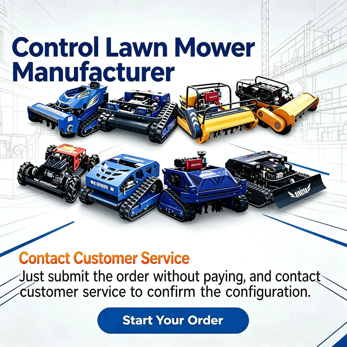 18HP Remote Control Crawler Flail Mower – Forestry Brush & Weed Cutter for Slopes & Rough Terrain