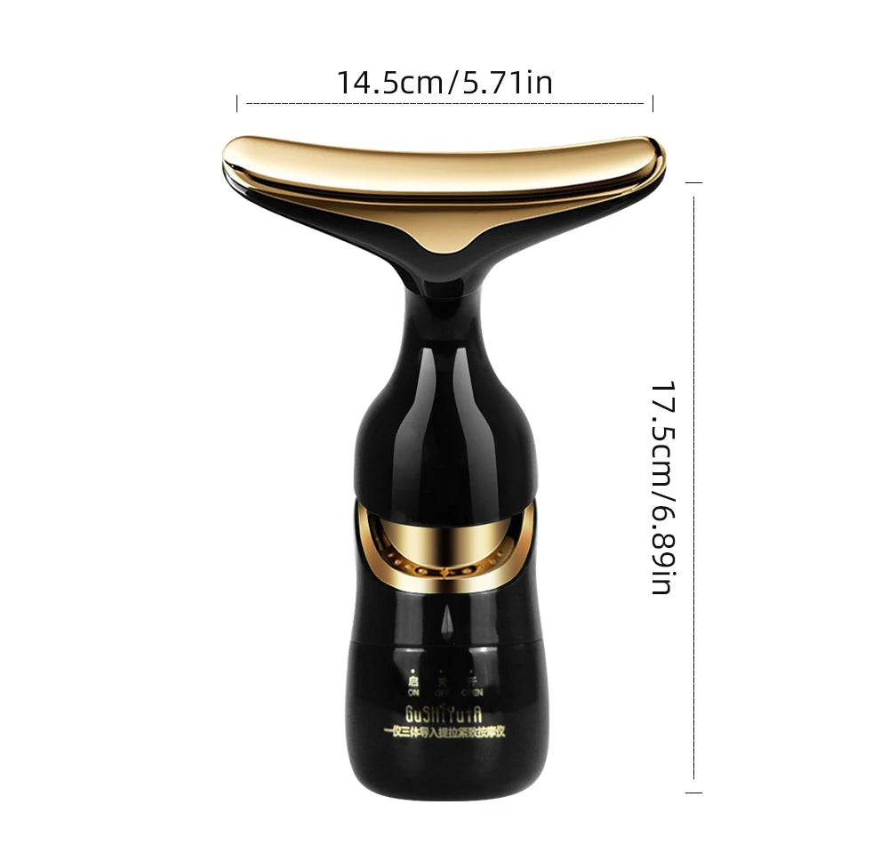 3-in-1 Face Massager – V-Line Lifting, Eye & Neck Anti-Aging Beauty Device