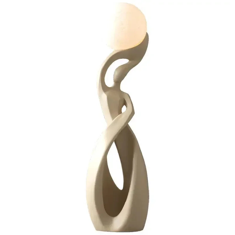 Sculptural Floor Lamp – 82 cm Black or Black-Gold
