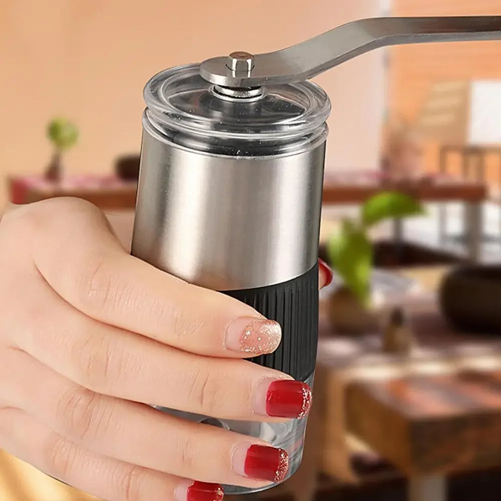 Manual Burr Coffee Grinder — Hand Coffee Bean Grinder, Unique Camping Gift