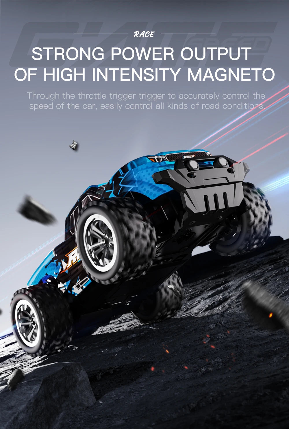 ZWN 1:16 / 1:20 Scale 2.4G RC Off-Road Climbing Car with LED Light – Multi-Model Kids Gift