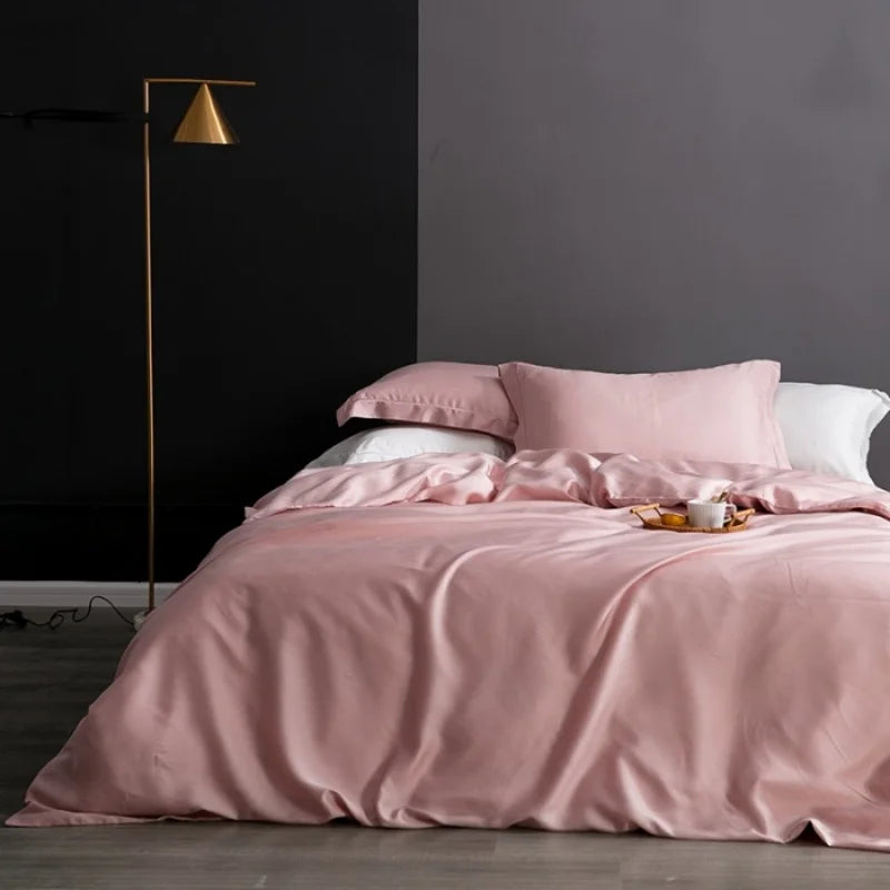 Eucalyptus Lyocell Duvet Cover – Summer Cooling Bamboo Bed Cover, Single to King