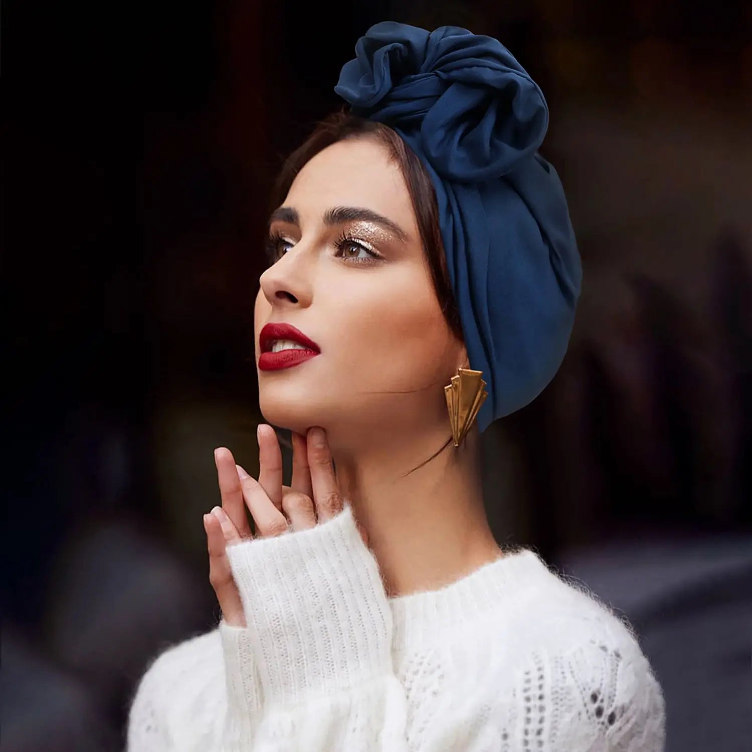 French Vintage Turban Hat & Headwrap | Women's Bandana Headscarf Bonnet
