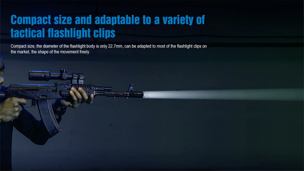Trustfire T30R Tactical Flashlight – 1100M Range, 460LM, 18650 Rechargeable Self-Defense Torch