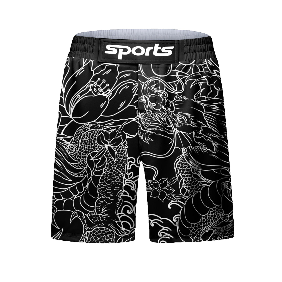 Men's MMA Rash Guard 4-Piece Fight Set – Sublimation Print Grappling Suit