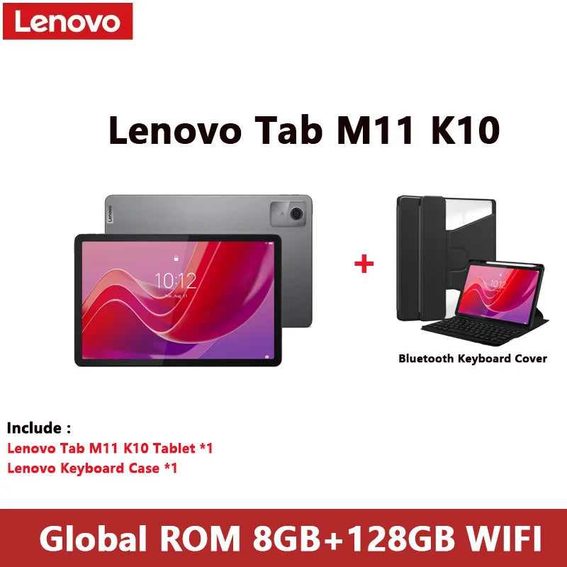 Lenovo Tab M11 11" Android 13 Tablet – 8GB RAM, 128GB, 4G LTE, Widevine L1, 7040mAh