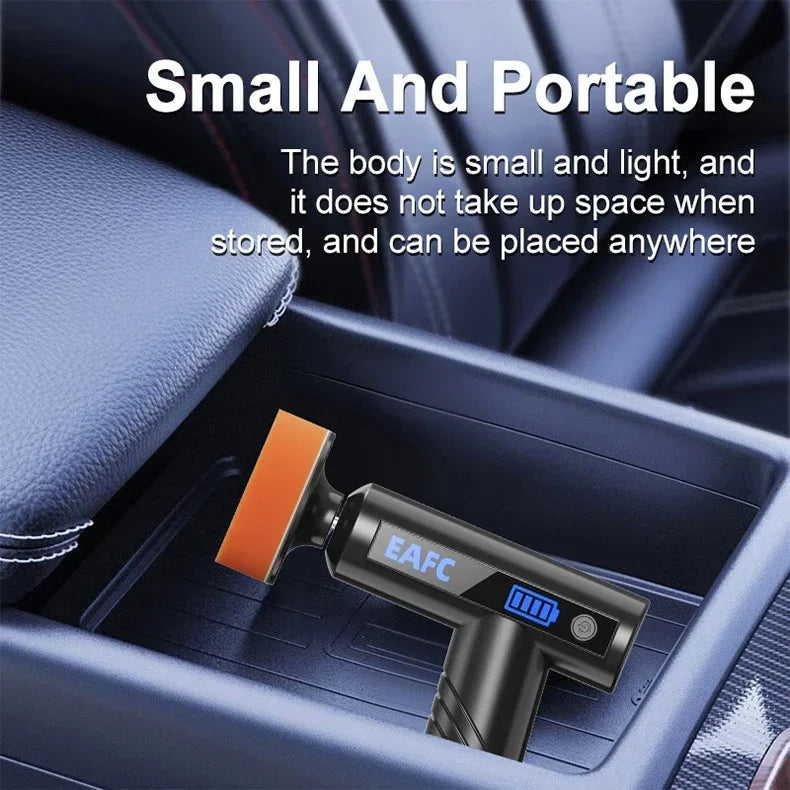 EAFC Cordless Car Polisher with 3-Inch Pads