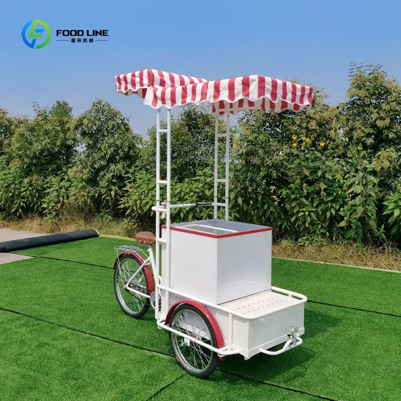 Bicycle Ice Cream Cart for Sale – Mobile Roll Ice Cream Food Cart