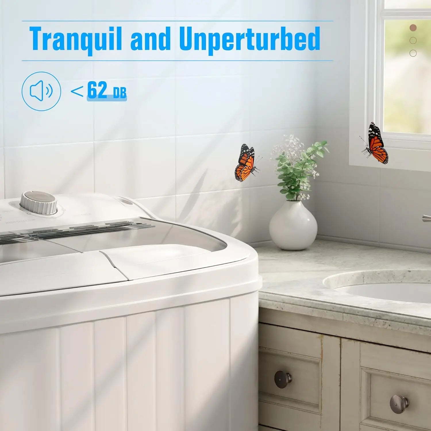 Portable Grey Compact Mini Washer & Dryer Combo — 17.6 lbs with Soaking Function for Apartments, Dorms, RVs & Camping