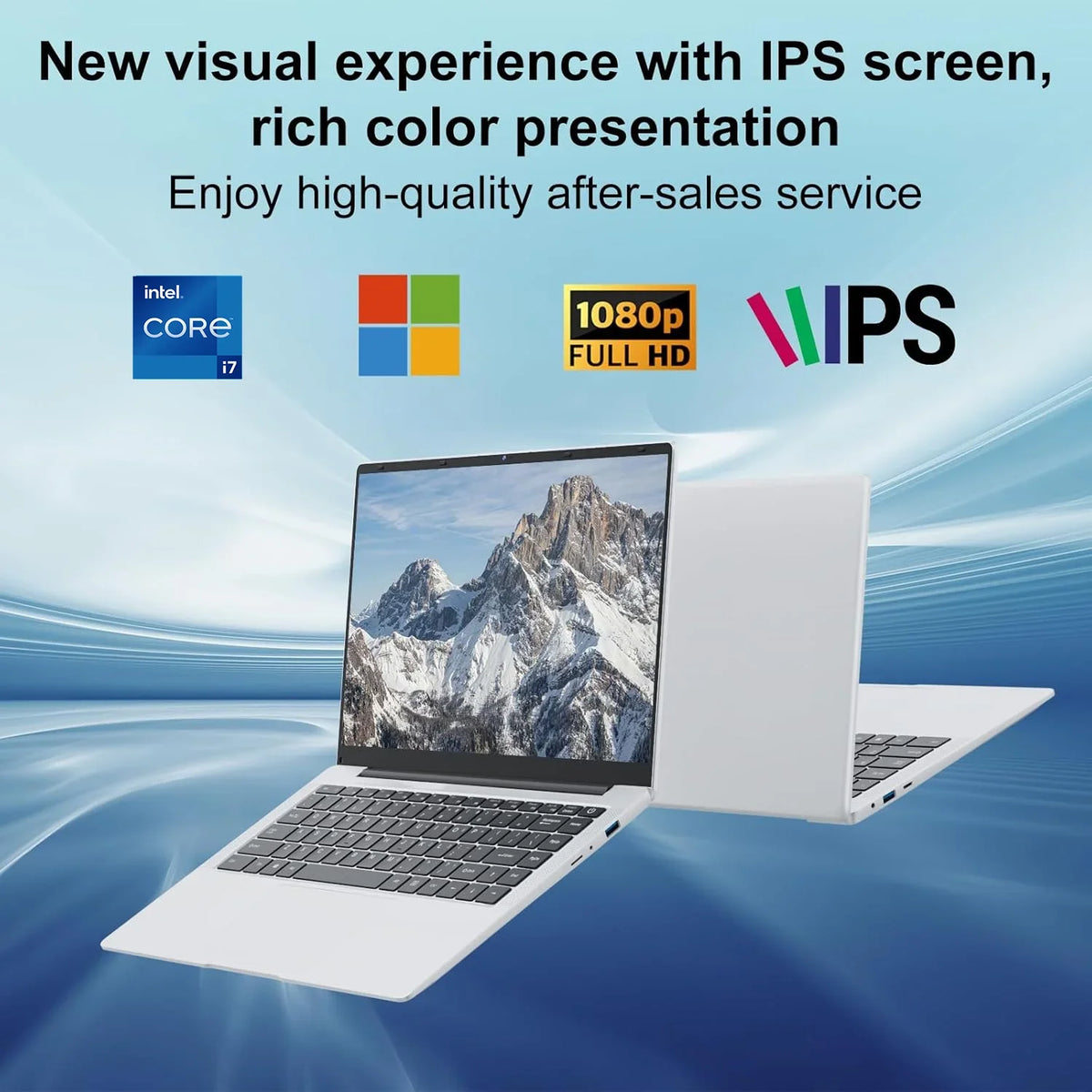 14.1" Intel i7 & Atom Dual-Processor Laptop – 12GB RAM, Up to 2TB SSD, Windows 11 Pro