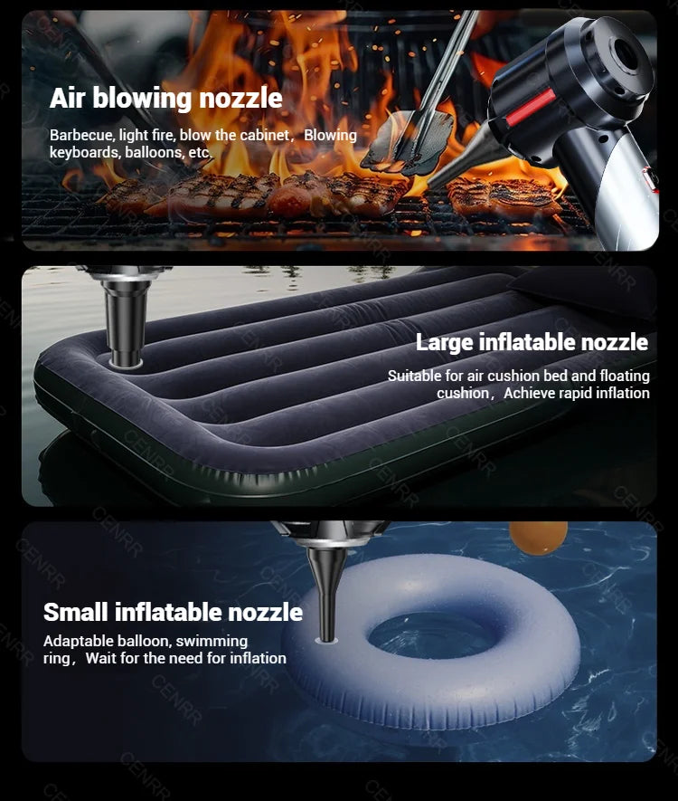 Cordless Car Vacuum – Brushless Motor & HEPA Filter