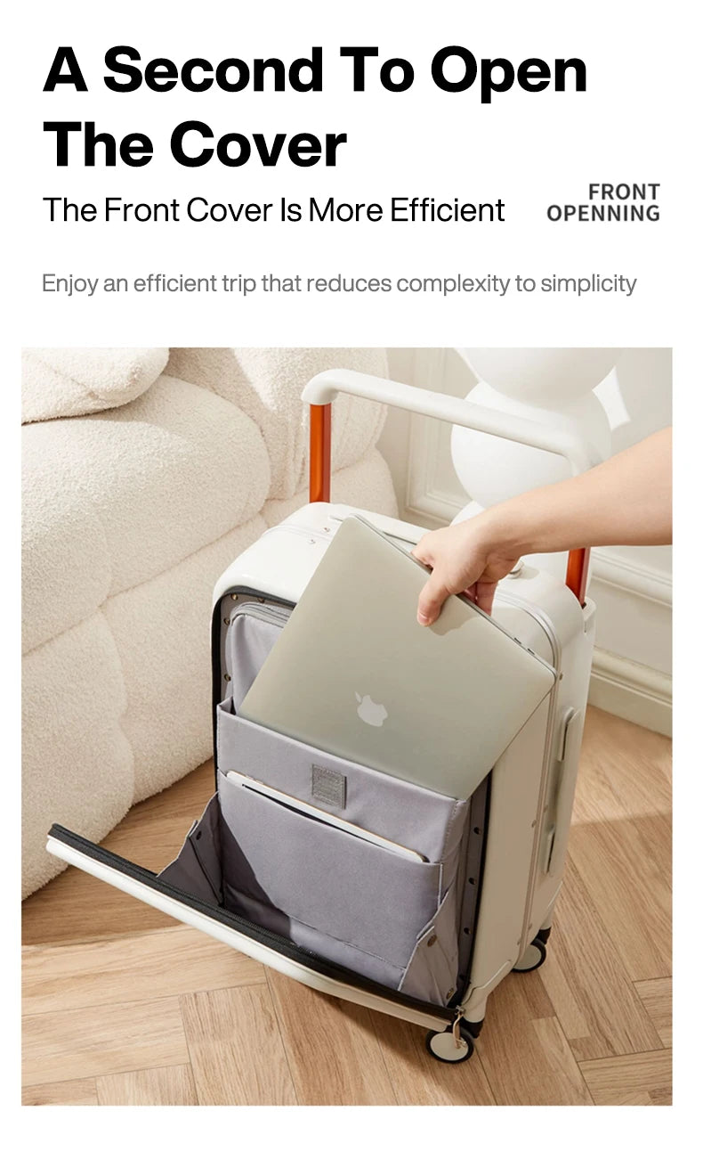 Mixi Front-Pocket Laptop Suitcase – PC Aluminum Frame
