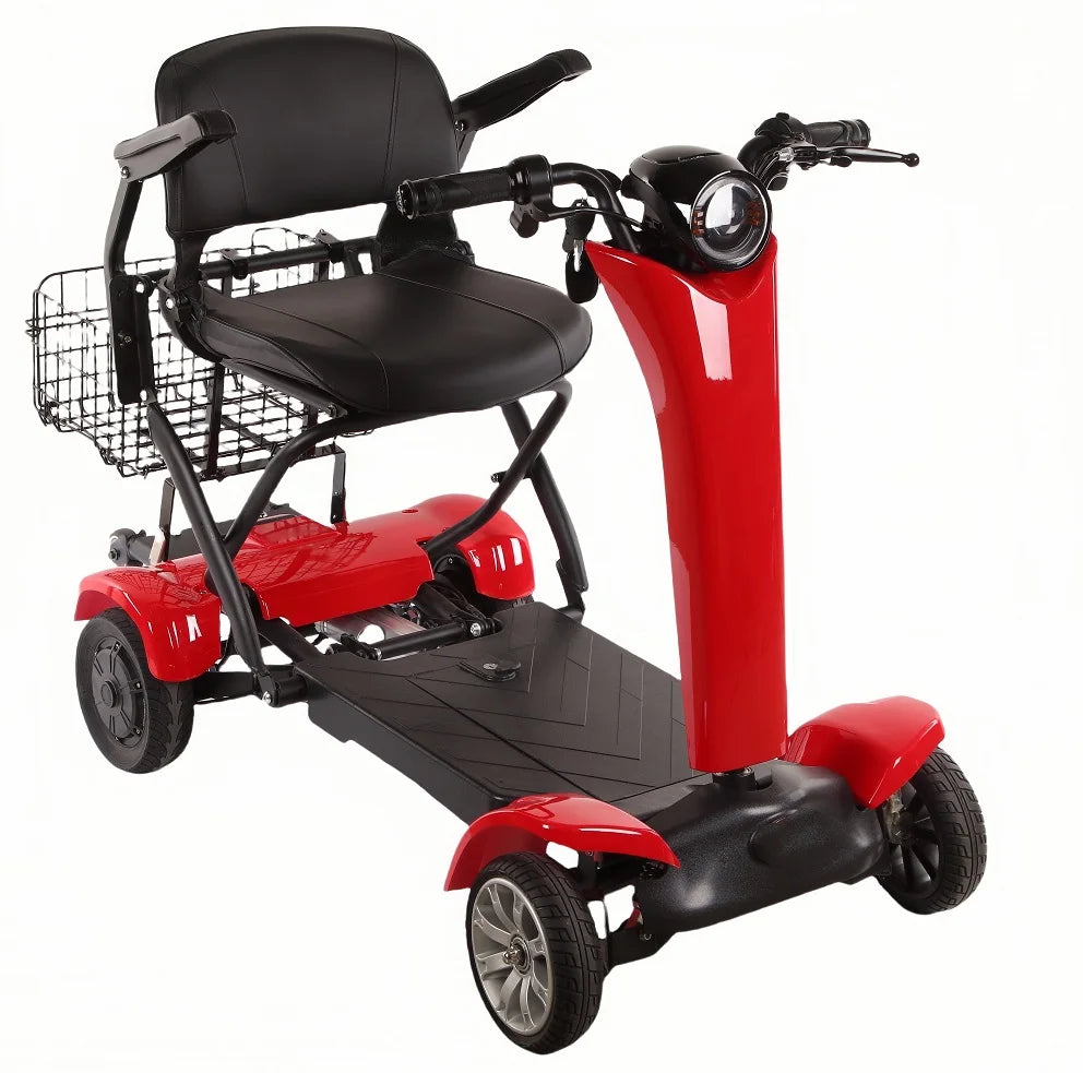 Foldable 4-Wheel Mobility Scooter – 250W Dual Motor, 20–50 km Range