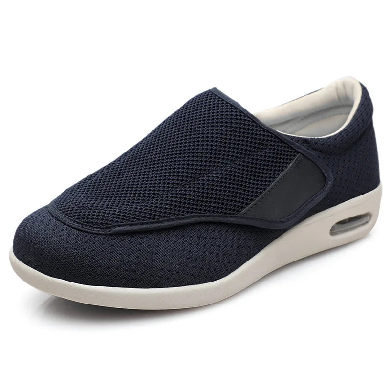 Women's Orthopedic Wide Walking Shoes – Soft Adjustable Diabetic Shoes for Swollen Feet, Bunion, Hallux Valgus & Elderly Comfort