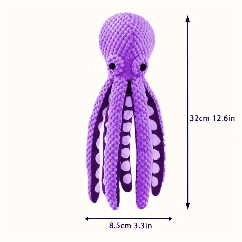 Octopus Shell Squeaky Chew Toy for Dogs & Cats