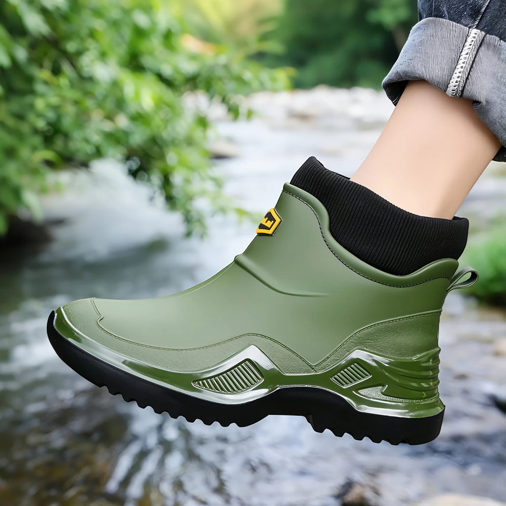 Men's Plush-Lined EVA Rain Boots