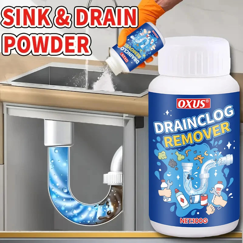 Blast Through Any Blockage — Home Strong Pipe Dredging Powder | Fast-Acting Bubble Formula, Dissolves Sewage & Oil, Multi-Purpose