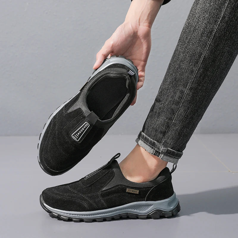 Men's Mesh-Lined Slip-On Casual Sneakers