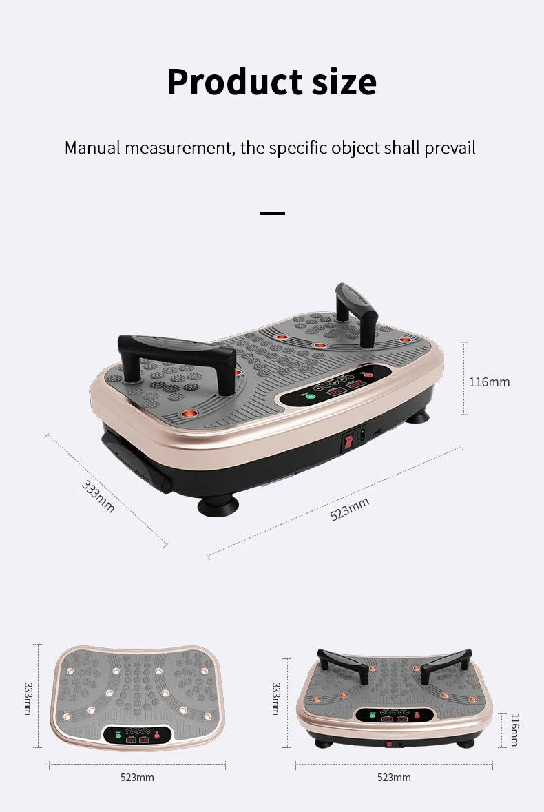 Crazy Fit Whole Body Vibration Plate Machine — Home Cardio & Weight Loss Fitness Platform