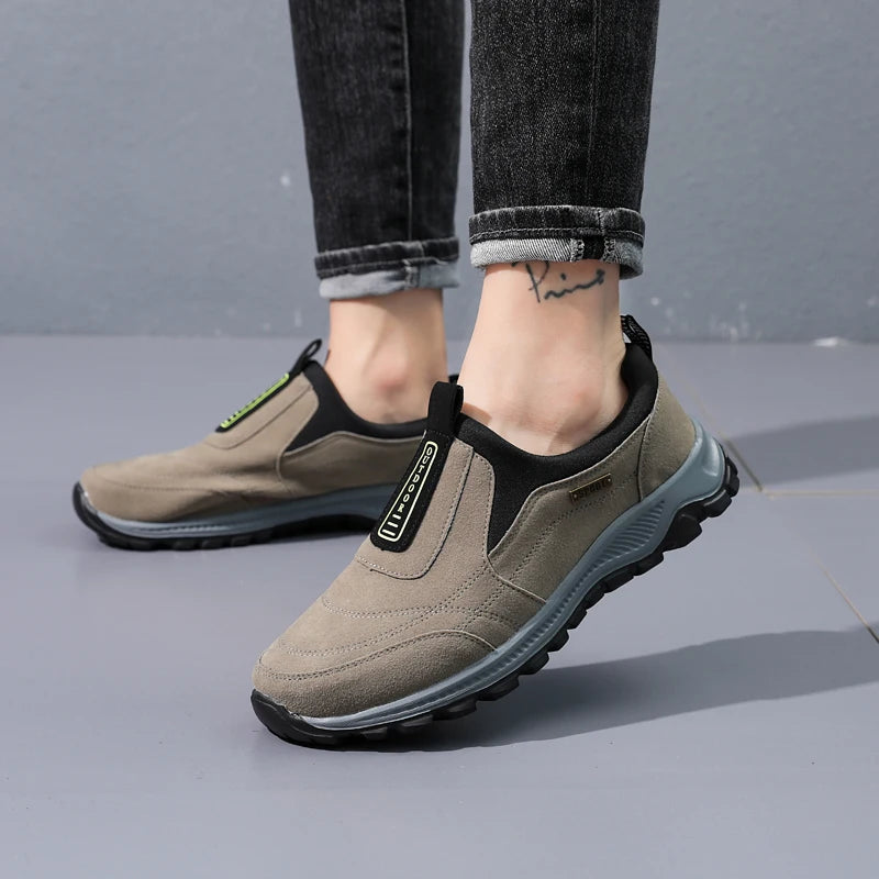 Men's Mesh-Lined Slip-On Casual Sneakers