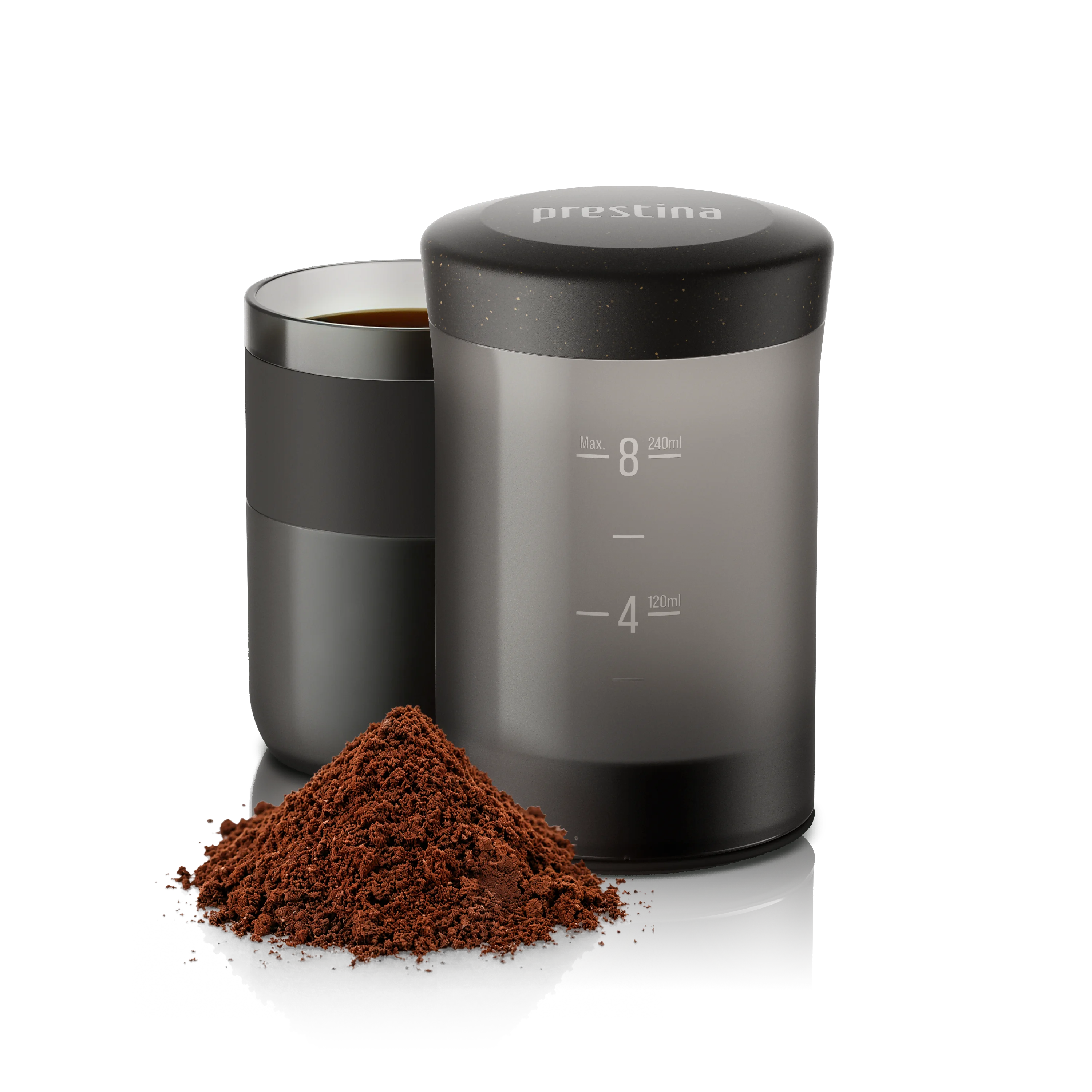 Coffee Anywhere, Anytime — WACACO Prestina All-in-1 Portable French Press | Foldable Manual Brewer for Camping, Hiking & Travel