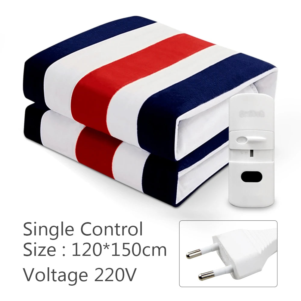 220V Electric Blanket – Thickened Thermostat Heating Blanket, Winter Body Warmer, Multiple Sizes
