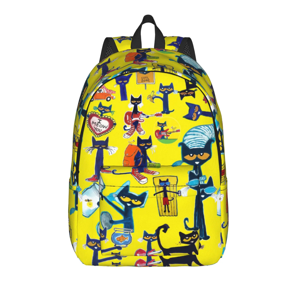 Pete the Cat Backpack – Casual Polyester Rucksack
