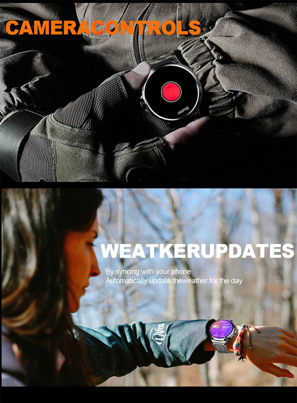 Men's GPS Smart Watch | 1.85" HD AMOLED 710mAh Bluetooth Call Sport Smartwatch for Android & iOS