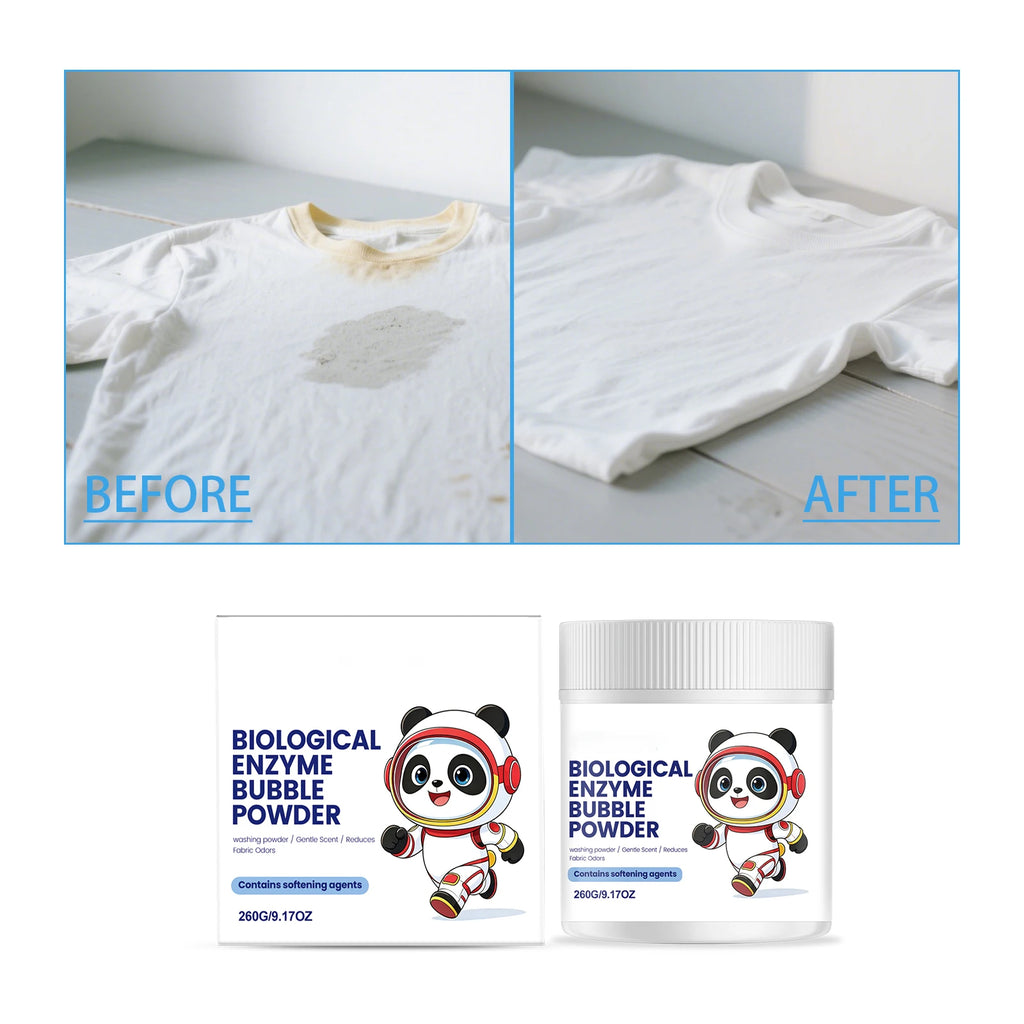 Science-Powered Clean — Biological Enzyme Laundry Powder | Strong Stain & Oil Removal, Fabric Softening, All Fabrics, Hypoallergenic