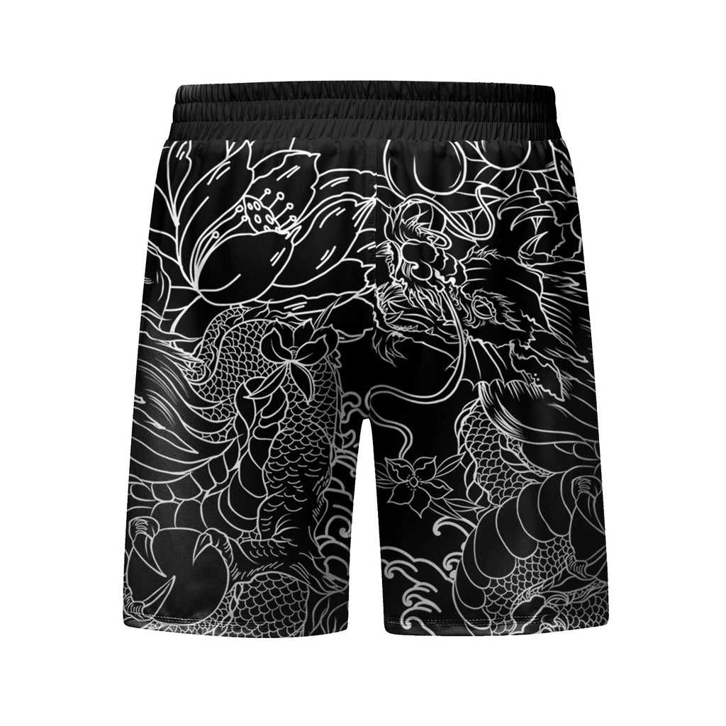 Men's MMA Rash Guard 4-Piece Fight Set – Sublimation Print Grappling Suit