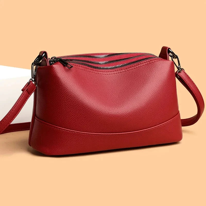 Soft PU Leather Shell Shoulder Bag – Fashion Luxury Crossbody Tote for Women