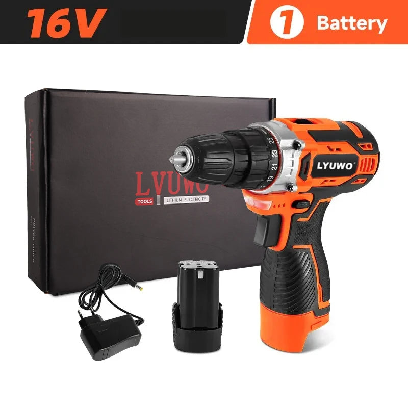 12V Cordless Drill with 25+1 Settings