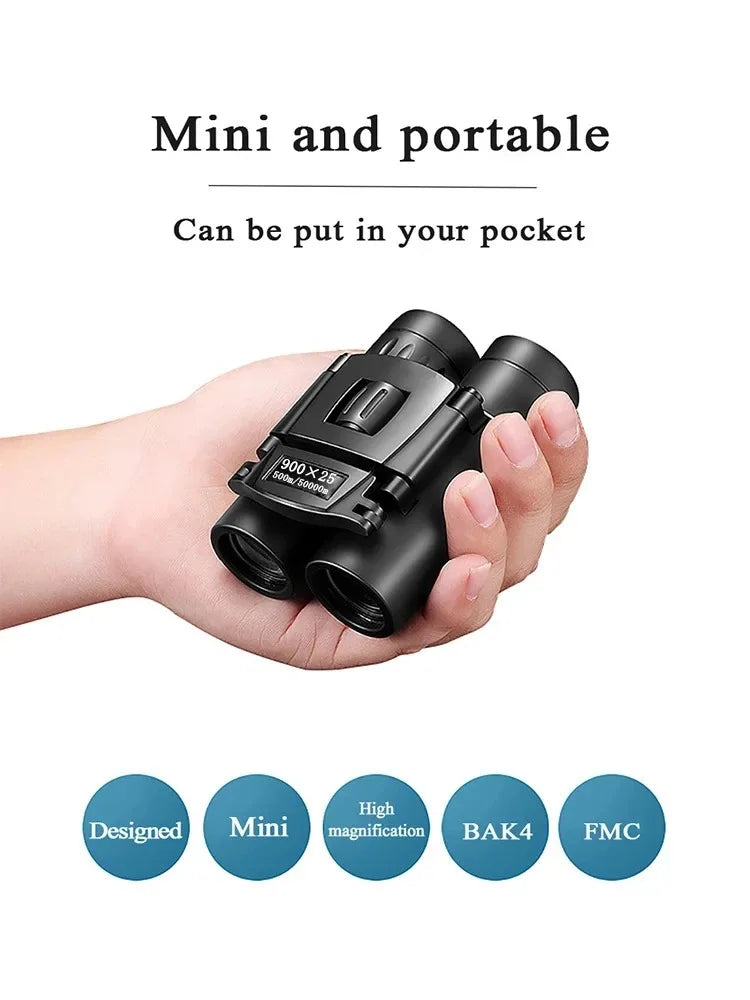 HD Night Vision Binoculars – High Magnification BAK4 Waterproof Outdoor Telescope