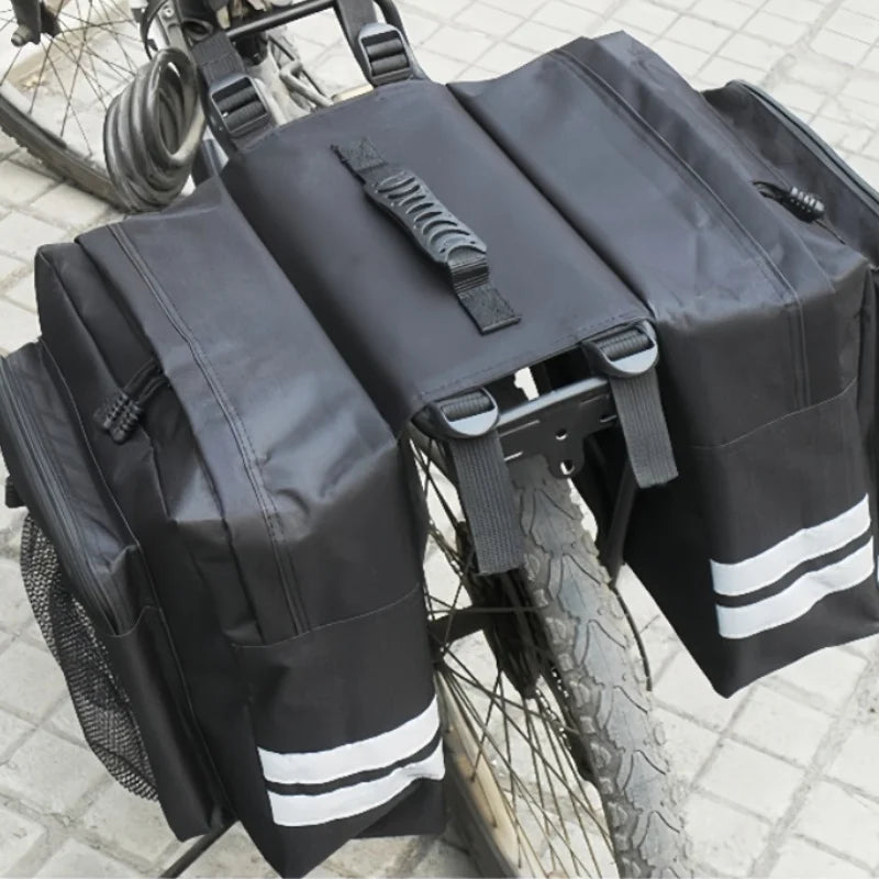 Waterproof Bicycle Rear Seat Bag — Double-Sided Reflective