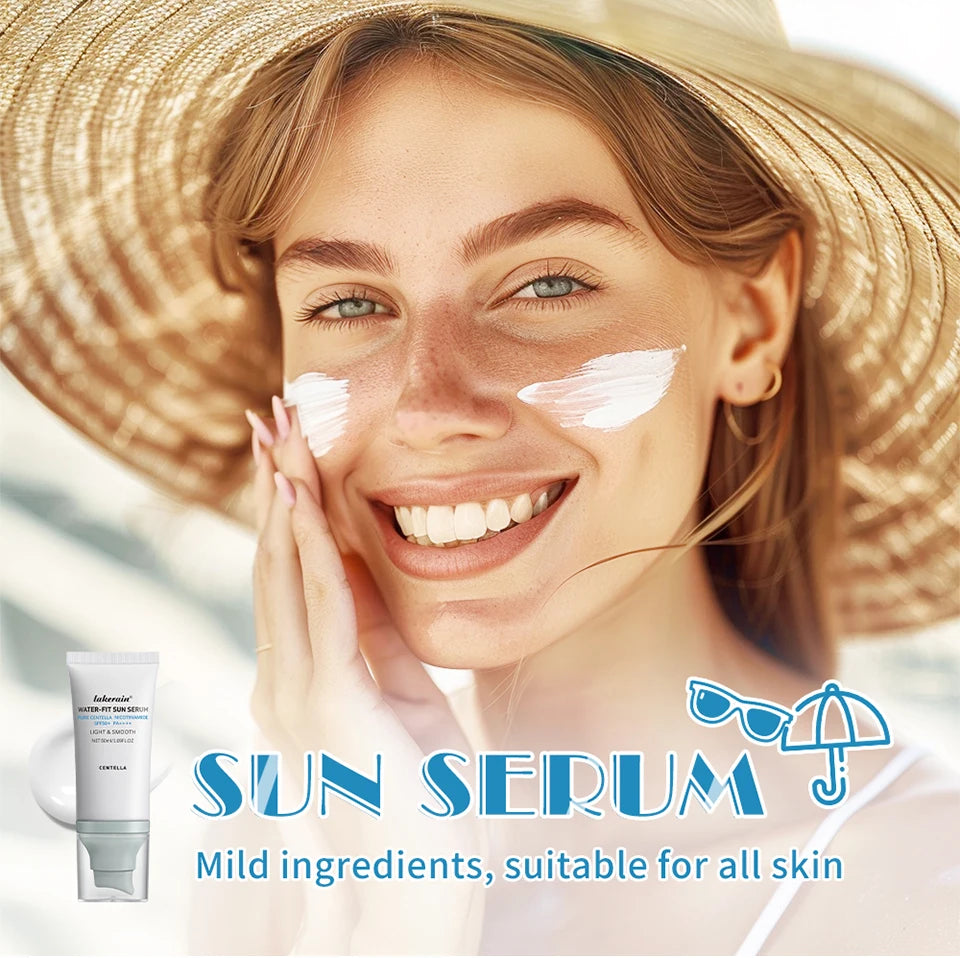 SPF50 Water-Fit Sun Serum – Lightweight Korean Sunscreen with Moisturizing & Oil Control