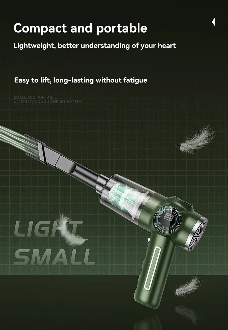 Cordless Handheld Car Vacuum with Washable Filter